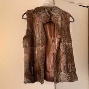 Michael Kors rabbit fur vest XS